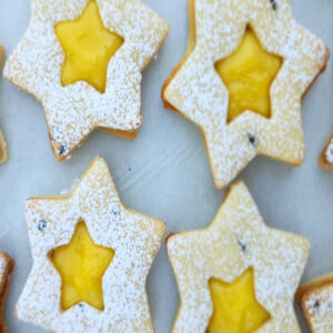 Lemon curd and Lavender Shortbread -nuts free- (per dozen)